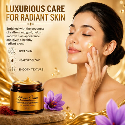 Zafrani Cream Saffron Glow Gold Cream with 24K Radiance