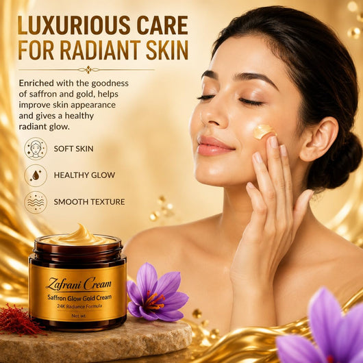 Zafrani Cream Saffron Glow Gold Cream with 24K Radiance