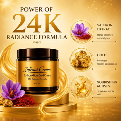 Zafrani Cream Saffron Glow Gold Cream with 24K Radiance