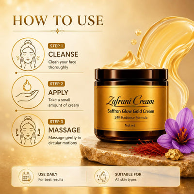 Zafrani Cream Saffron Glow Gold Cream with 24K Radiance